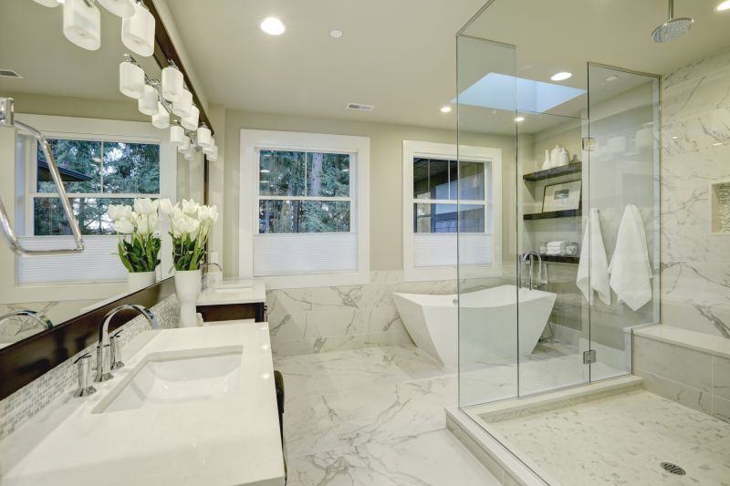 Spa-like Shower with Glass Doors